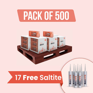 500 bricks with 17 free Saltite